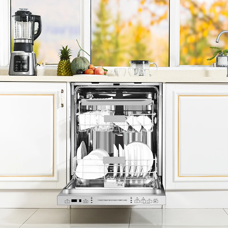 Free Complicated Installation Industrial Full-Automatic Uncovering Dishwasher 4