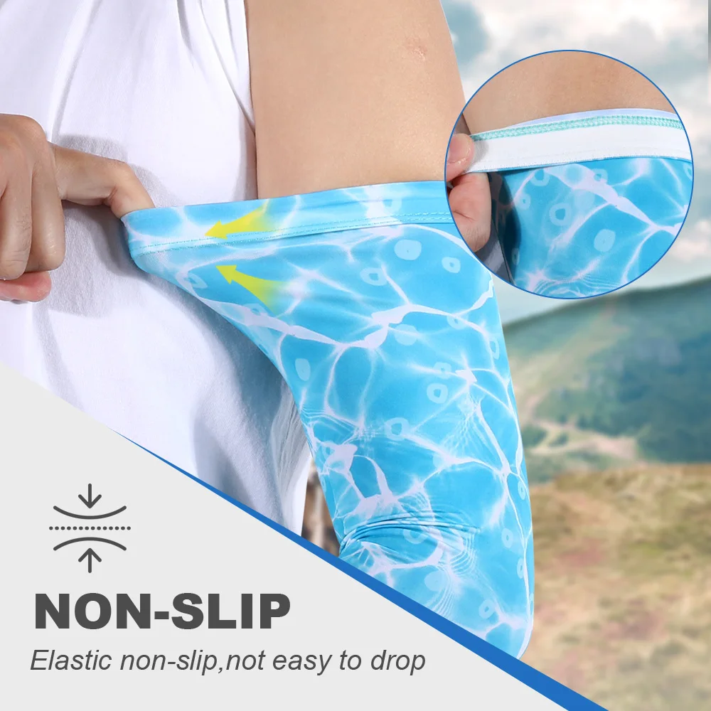 Arm Sleeves Ice Cooling Sun Protection Arm Warmers Cover Running Fishing Outdoor Cycling Basketball Hiking Hand Cuffs Men Women