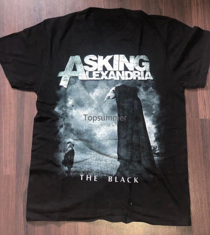 

The Black Band Tee Shirt Asking Alexandria Gift Fans Black Ne1114
