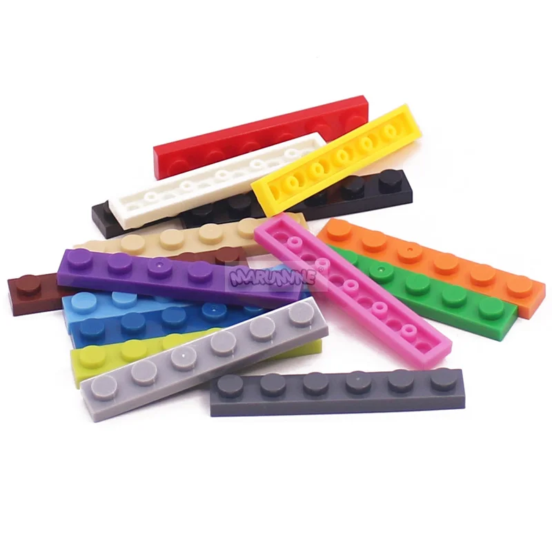 200PCS/Lot 1x6 Plate Building Blocks Parts 3666 Compatible Bulk Accessories Classic MOC Bricks Particles Juguetes Idea building block toys building block toy building block kits building block accessories