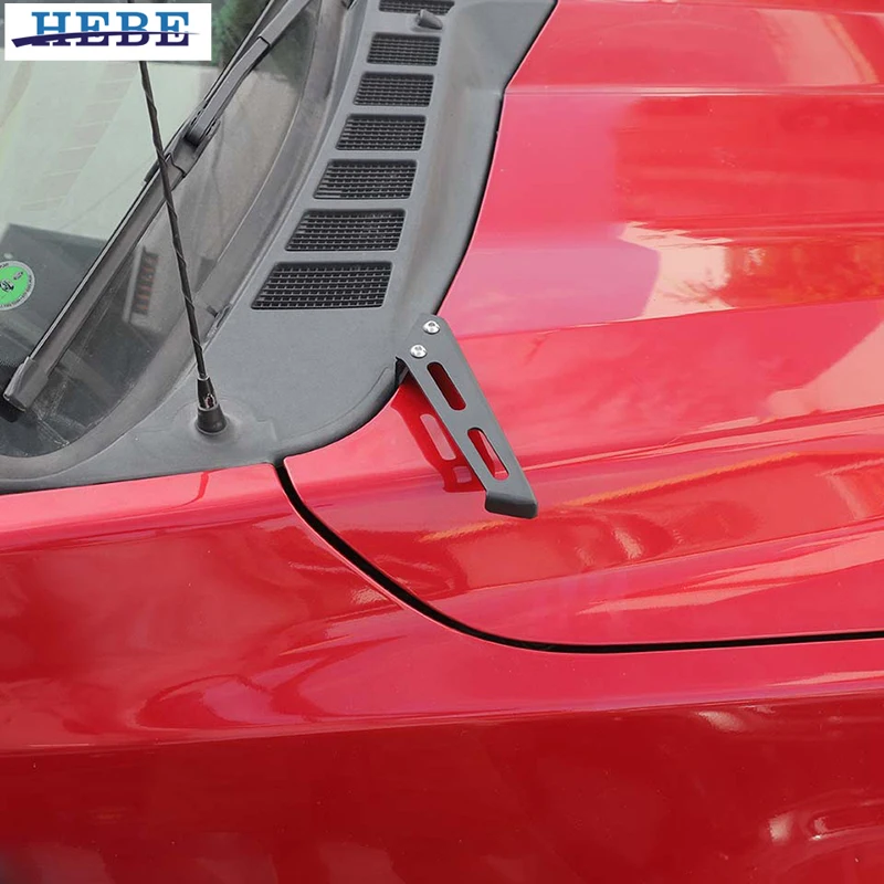 HEBE 아이언 후드 라이트 브래킷 랙 포드 F150 2021 2022 2023 2024 2025용 외부 액세서리