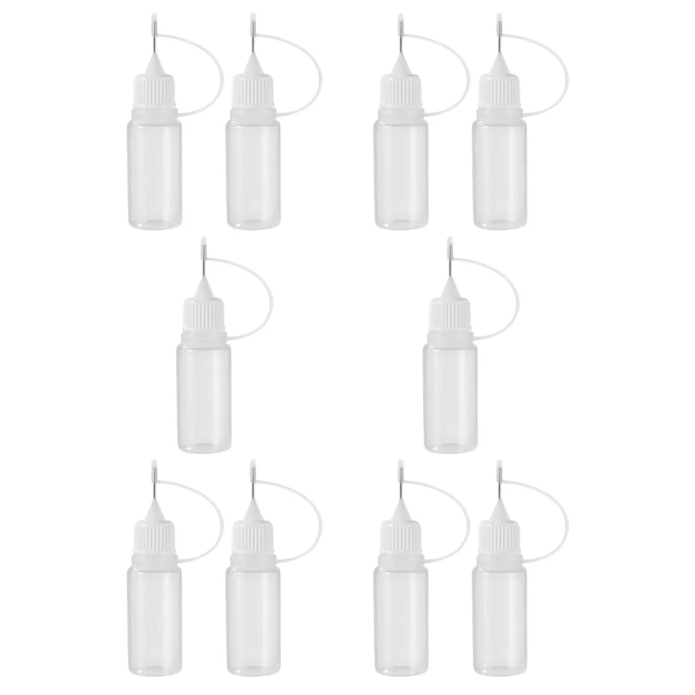 

10 Pcs Pe Pinhole Bottle Needle Tip Glue Squeeze Bottles Tsui Applicator Oil with Fine Small