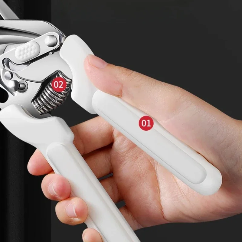 BAKULI 가정용 주방 가위, 닭 뼈 가위, 오리 및 거위 뼈 절단, 특수 대형 식품 가위, WY9195