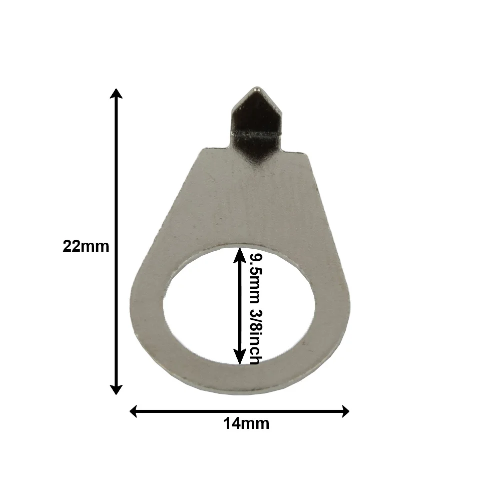 10Pcs Gitarre Knöpfe Pointer Platte Anzeige Unterlegscheiben Für Gibson LP Elektrische Gitarren Knöpfe Zeiger Platte Knopf Position Anzeige – Detail 6