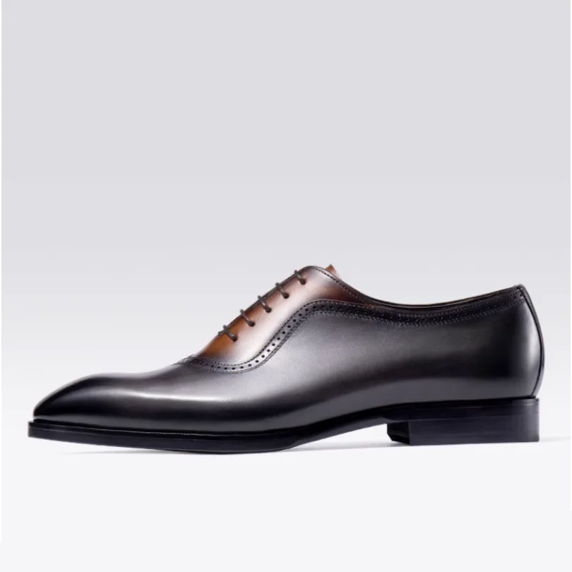 Neue High-End-Frühlings-Lederschuhe für Herren, formelle Business-handgefertigte britische Oxford-Hochzeitsschuhe für Herren, Bräutigam-Trend – Detail 9
