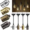 Vintage Edison E26 E27 Screw Bulb Aluminum Shell Base Lamp Bulb Holder Pendant Lighting Socket 110V 220V Ceiling Light  Cable 6