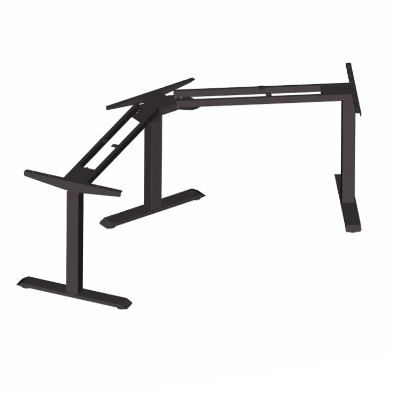 

Three Leg Corner Electric Lifting Table L-shaped Standing Computer Desk Automatically Adjustable Workbench Bracket