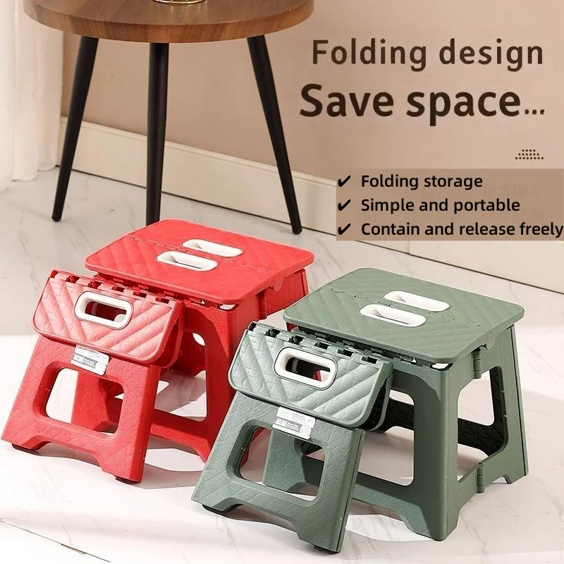 Folding stool portable kindergarten train stool home subway thick reinforced chair indoor outdoor fishing picnic small