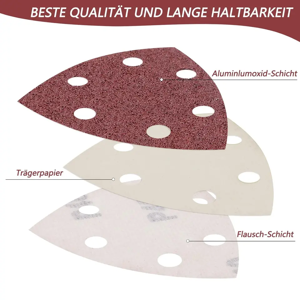 High Quality 40pcs New Sanding Pads Mouse Sandpaper Disc 40 80 120 240 Grit 140x