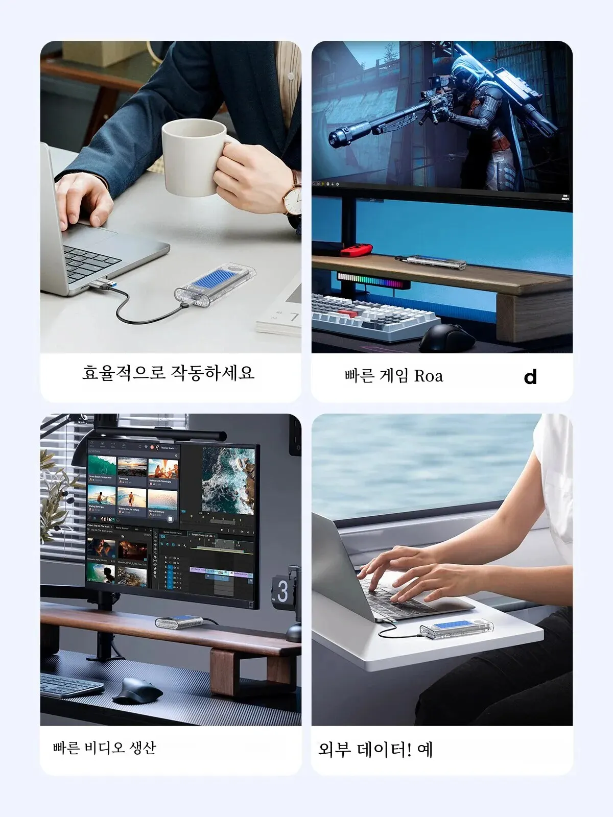 ORICO 40Gbps M.2 NVMe SSD 인클로저(내장형 냉각 팬 포함) Thunderbolt 3/4 USB4용 도구가 필요 없는 외장형 하드 드라이브 인클로저