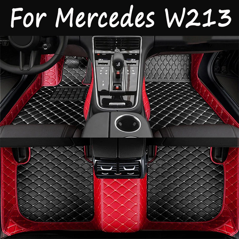 

Автомобильные коврики для Mercedes W213 2017-2020, Прямая поставка, аксессуары для салона автомобиля, кожаные коврики, коврики, подкладки для ног