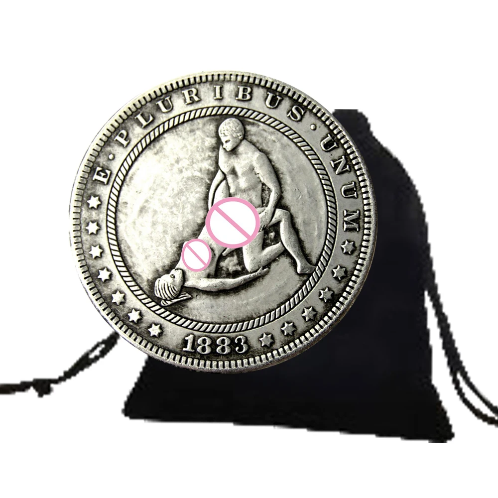 

Romantic Couple Art Commemorative Coins US Hobo Nickel Coin Fun Challenge Coin Morgan Dollar Pocket Coin Ornaments Gift
