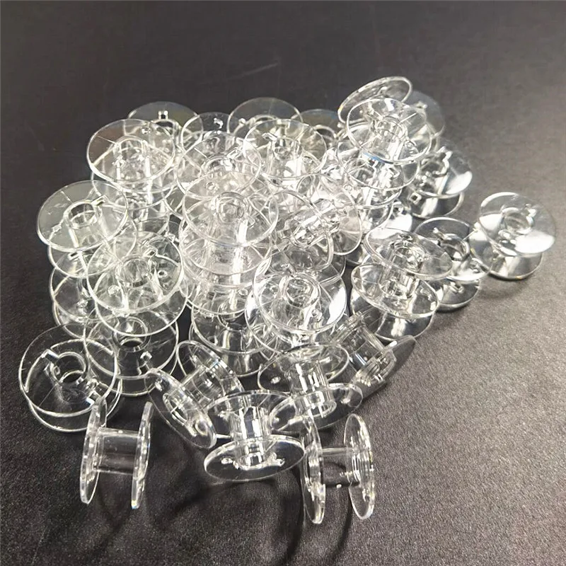 Description Picture 6 of item30pcs Plastic Sewing Bobbins for Sewing Machine Transparent Empty Spools Universal Threads Bobbins DIY Sewing Accessories