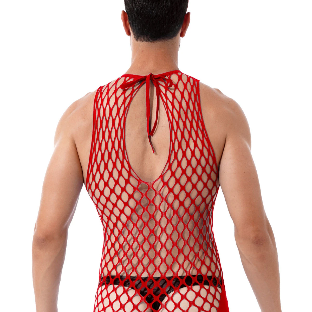 Men Underwear Sexy Lingerie Male Sexy Lingerie Men's Fishnet Bodysuit for Party Night Club