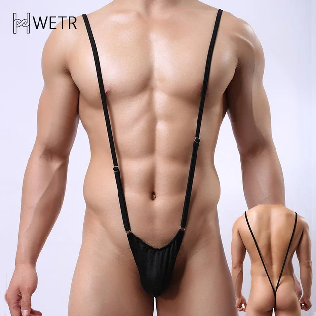 One Piece Gay Porn - Men's Sexy Jumpsuit Strap Adjustable One-piece Thong T-pants U Convex  Pocket Design Elastic Underwear Gay Porn Erotic Bodysuit - Teddies &  Bodysuits - AliExpress