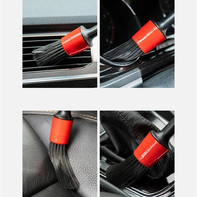 세차 브러시 디테일 소형 자동차 인테리어 청소 도구, 에어컨 공기 배출구 청소 브러시, 자동차 휠 브러시, 5 개 