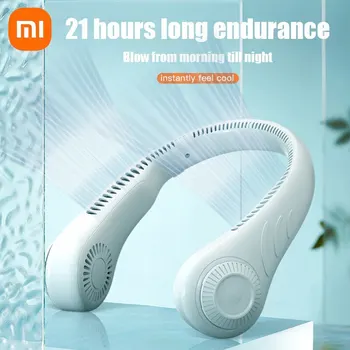 Xiaomi New Neck Fan Hanging Cooling Fan Portable USB Bladeless Breather with Shoulder from 360 Degrees 78 Output Air Winding Rechargeable 1