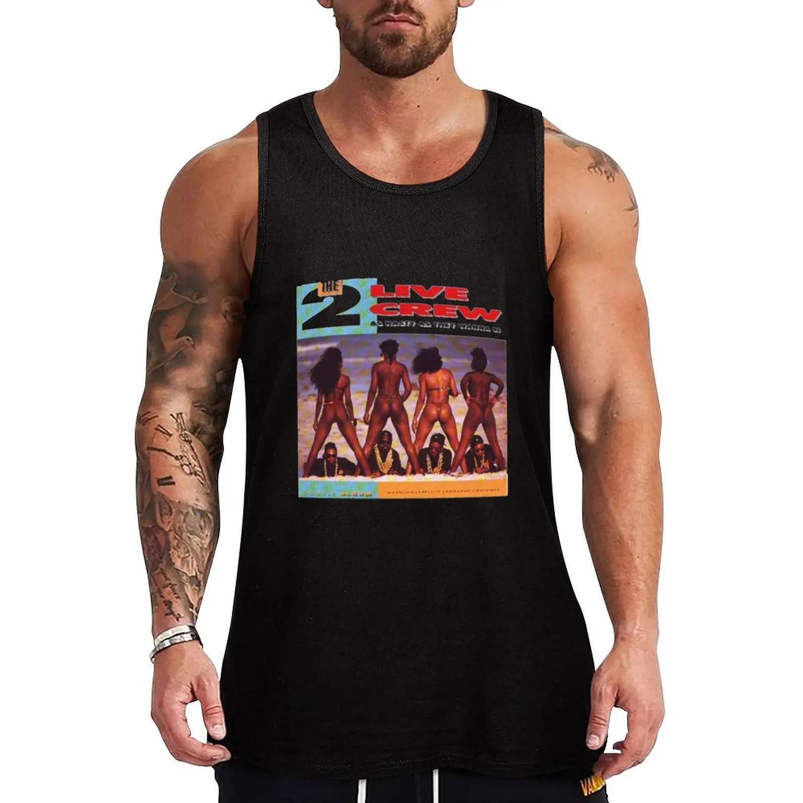 

2 Live Crew Tank Top Men's fitness t-shirt gym clothing men T-shirt men