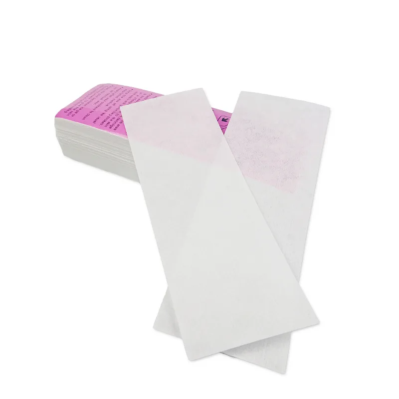 Depilatory Wax Strips 100PCS Non Woven Hair Removal Wax Paper Body And Facial Wax Strips Epilator for Lady Women Men Health Makeup Tool