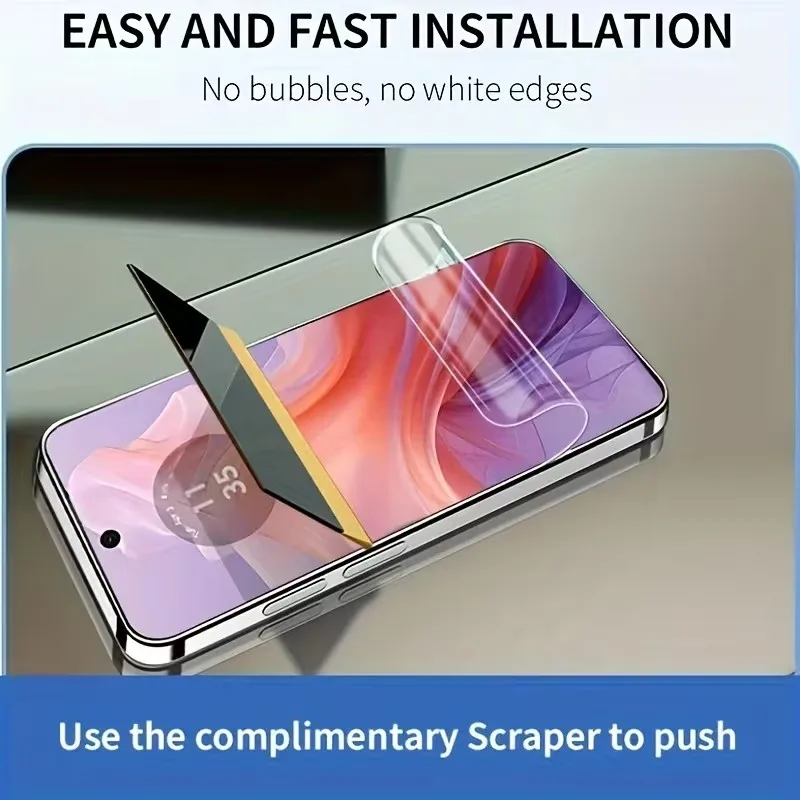 Protective Hydrogel Screen Protector Film, 5-Pack