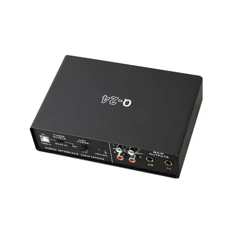 TEYUN Q-24 Professional Audio Sound Card Electric Guitar Monitor Recording Live Broadcast Singing Computer PC Studio audio interface