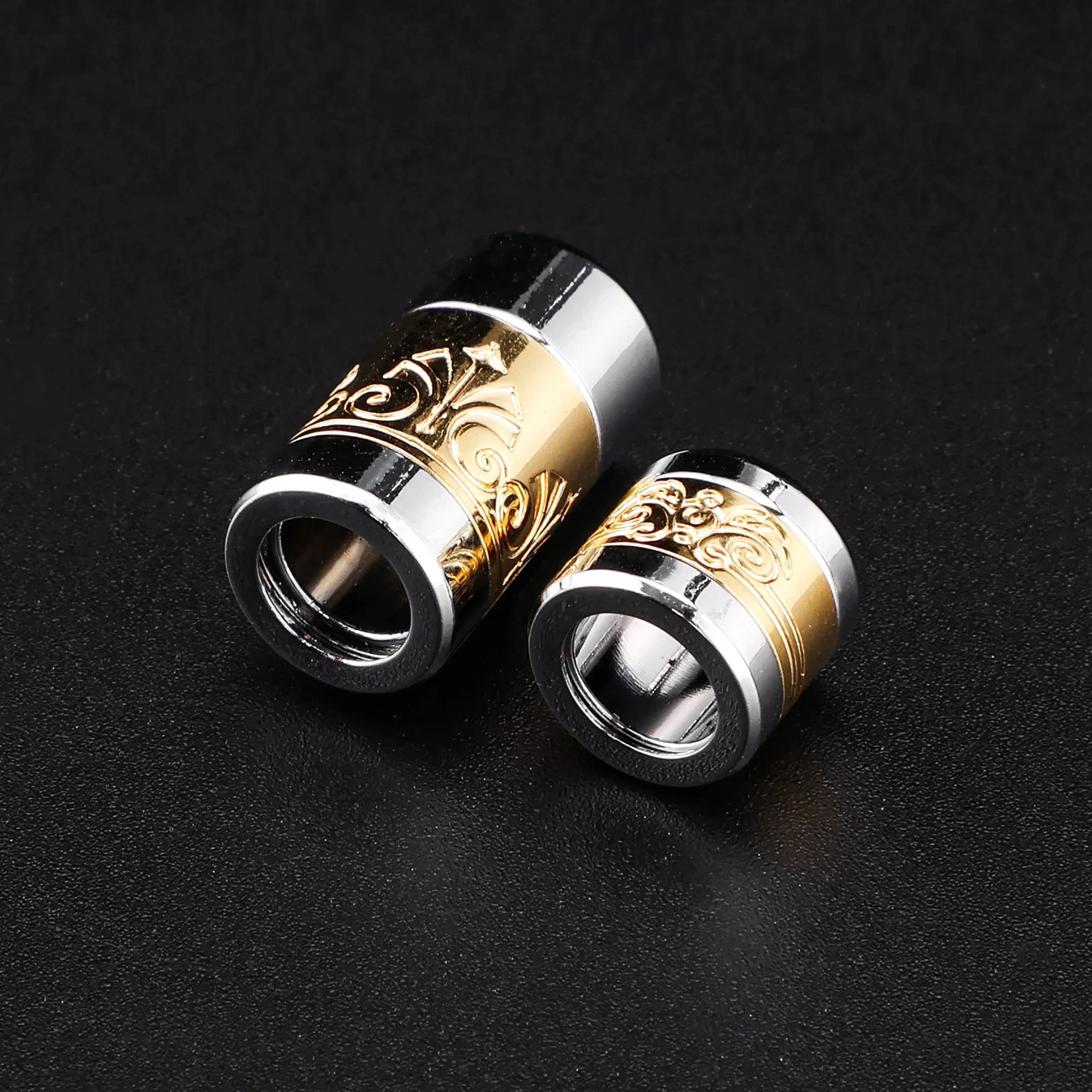 

Earphone plug DIY carved pure copper gold-plated 4.4mm 2.5mm 3.5mm+splitter+wheel hub slider+0.78CM headphone accessories