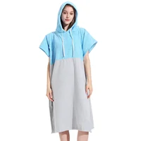 European and American Color Microfiber Loop Change Bathrobe Beach Surf Swimming Thickened Warm Adult Beach Cape 5