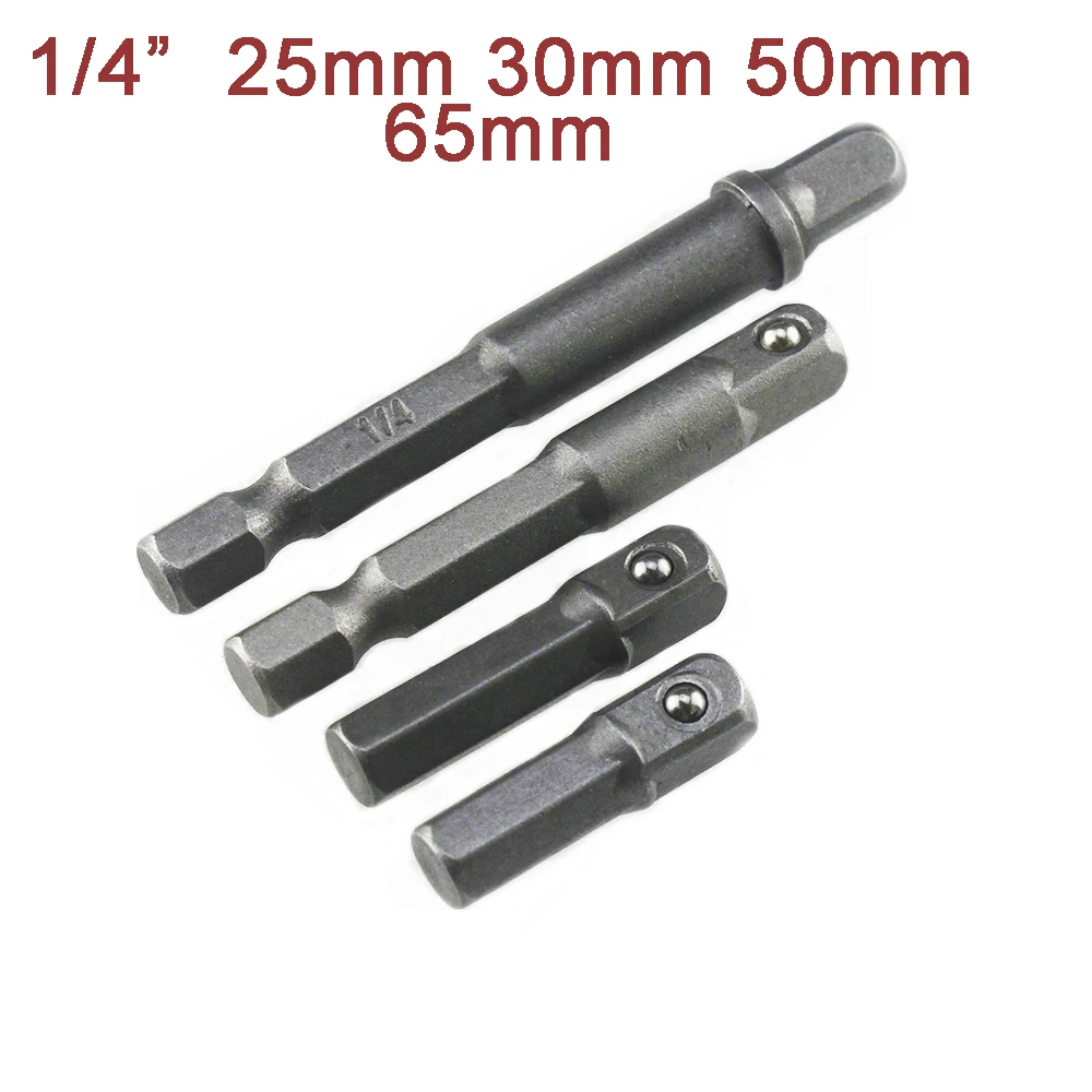 Socket Adapter Drive 1/4" Hex Shank Converter To 1/4" Sq Impact Driver/Drill Socket Adapter Drive 1/4" Hex Shank Converter To 1/4" Sq Impact Driver/Drill