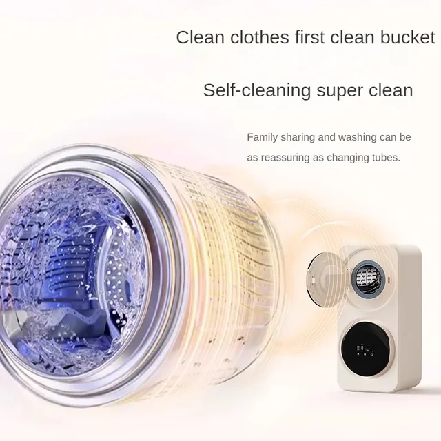 Washing Machine Double Tank  Underwear Washing Hosiery Machine Automatic Mini Washing Machine Portable Small Appliances 5