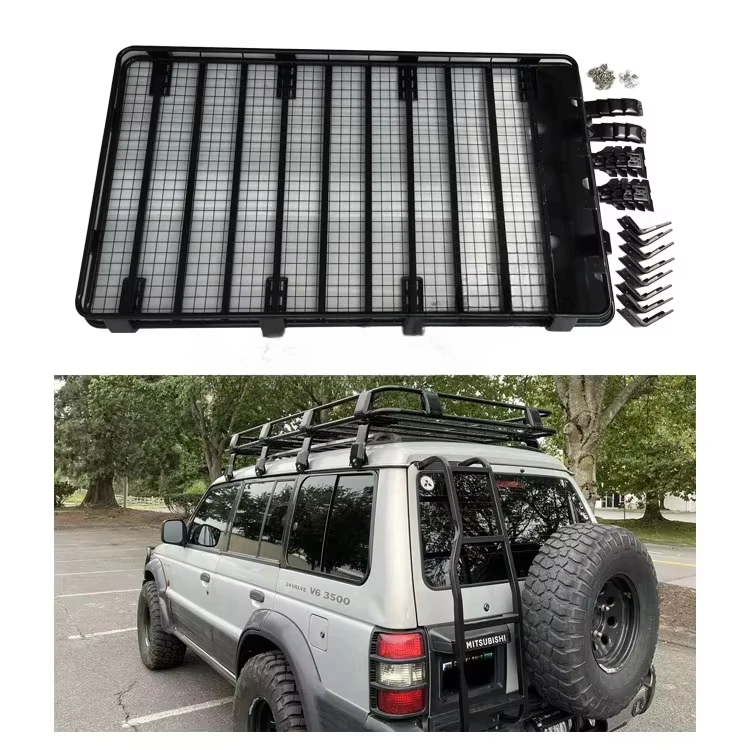 Car Top Roof Rack 4x4 for Pajero Montero V31 V33 V6 V73 Off Road Accessories Steel Rackcustom