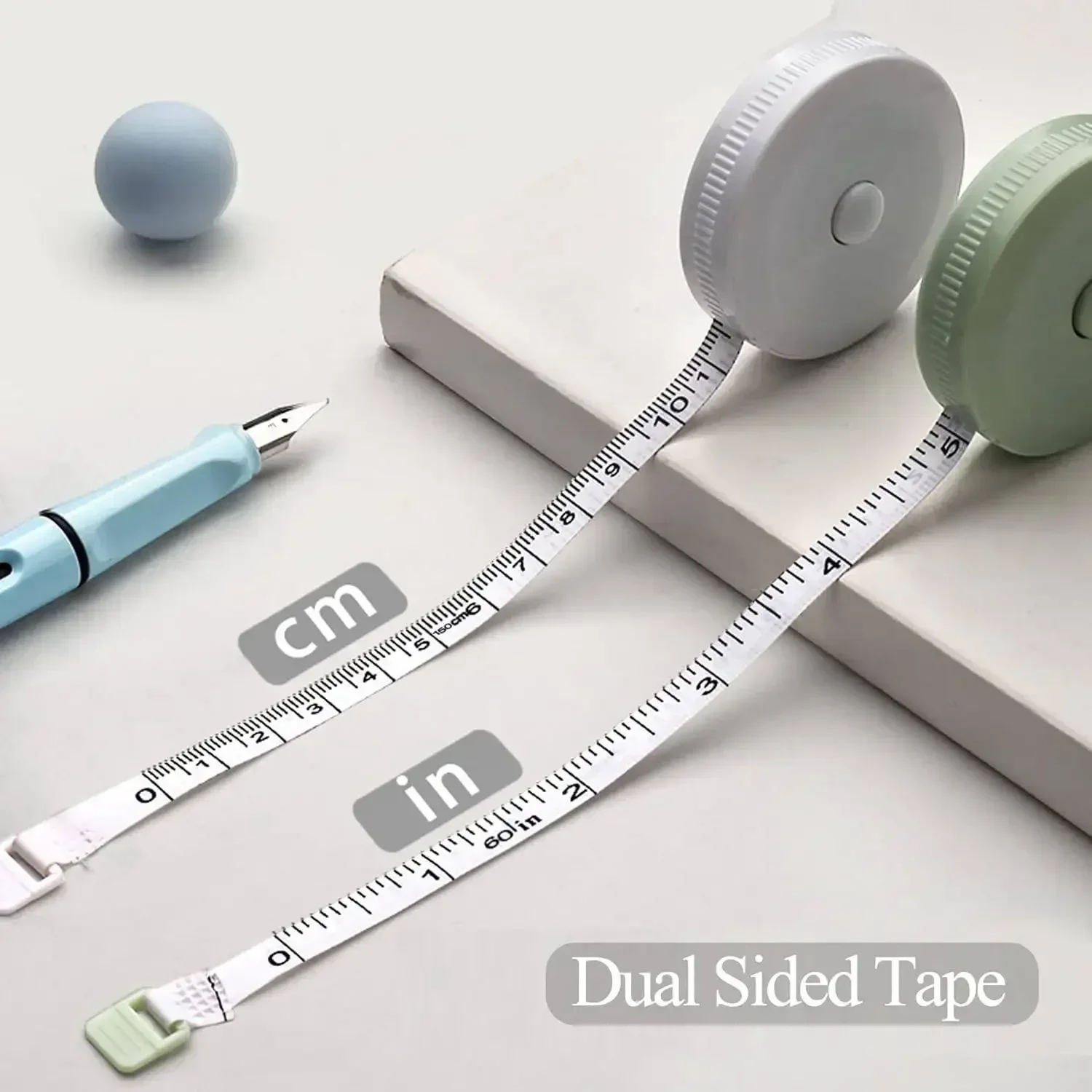 2M Sewing Measuring Tape Retractable Tailor Tape Double Scale Soft Ruler for Home Children Height Chest Waist Handcraft Clothing