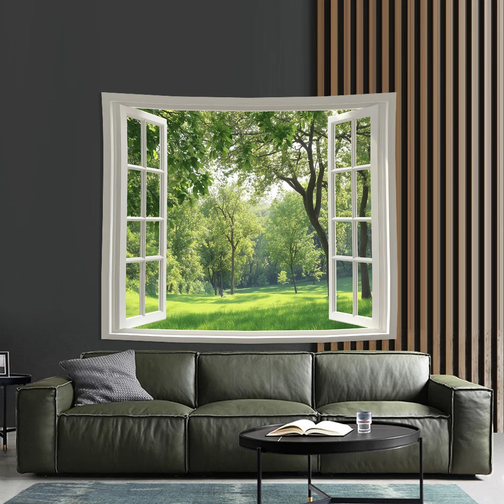 Quiet Forest Landscape Tapestry 5