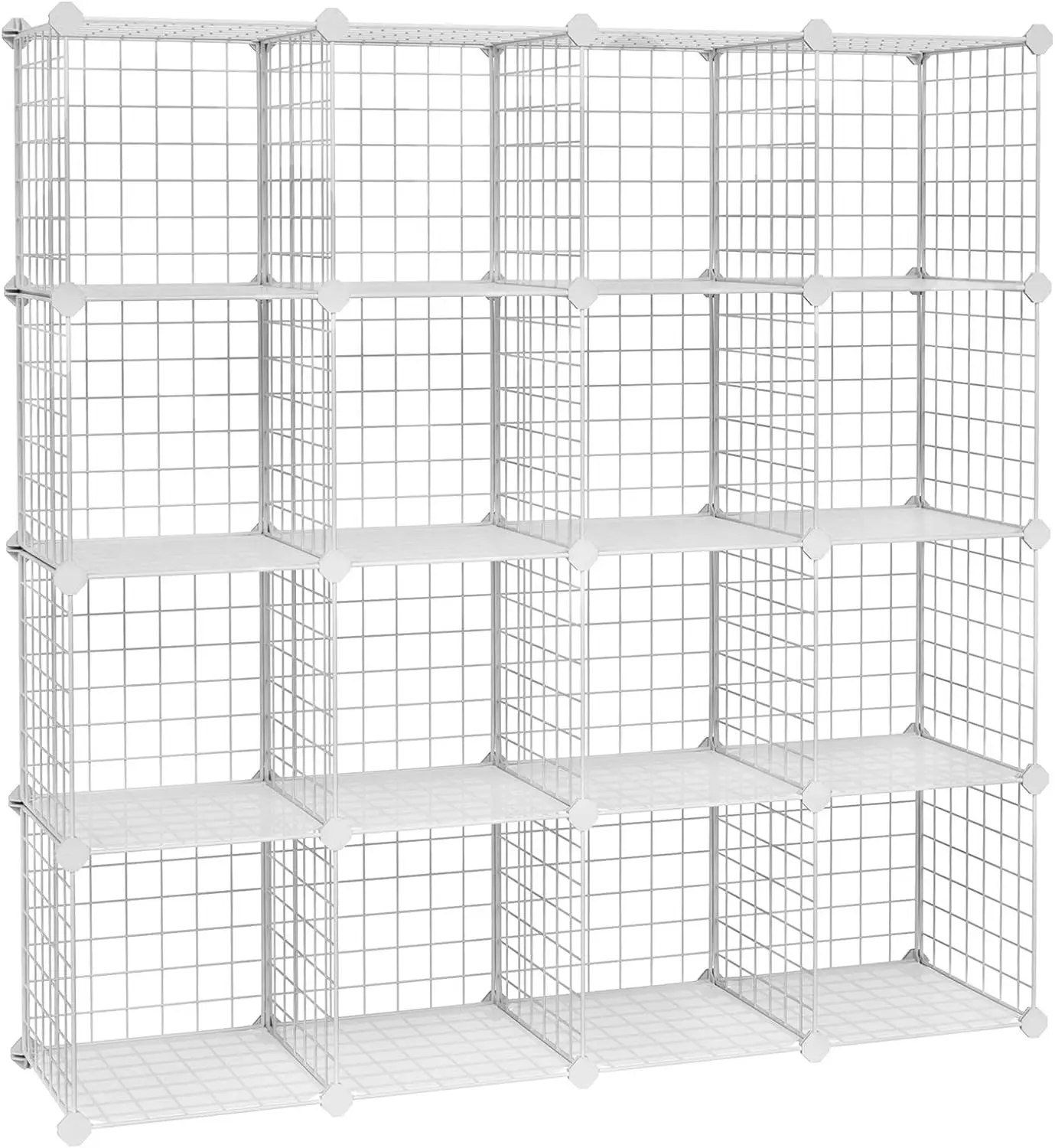 

Shelves Organizer, Modular Bookcase, DIY Closet Cabinet Shelf White ULPI44W Bathroom organizer and storage container Bath room o