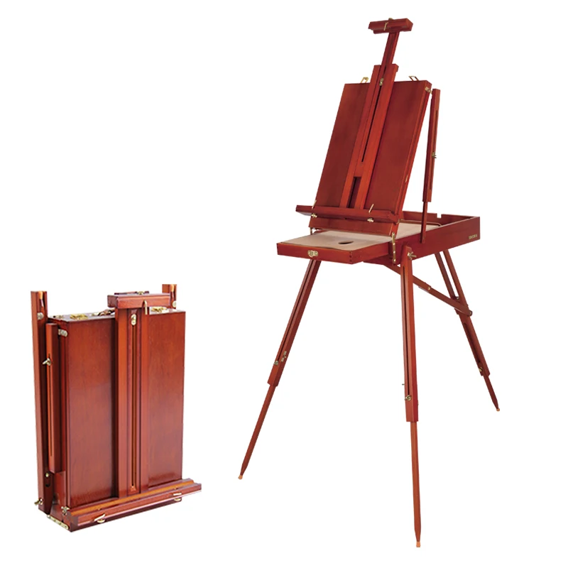 Premium Beech Wood Easel For Painting Men/Women Art Easel Stand Portable Outdoor Drawing Stand Art Supplies For Artist