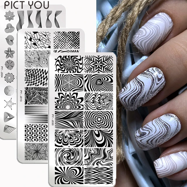 Uber Chic New Year New Digits nail art stamping plate, available at  www.lanternandwren.com.