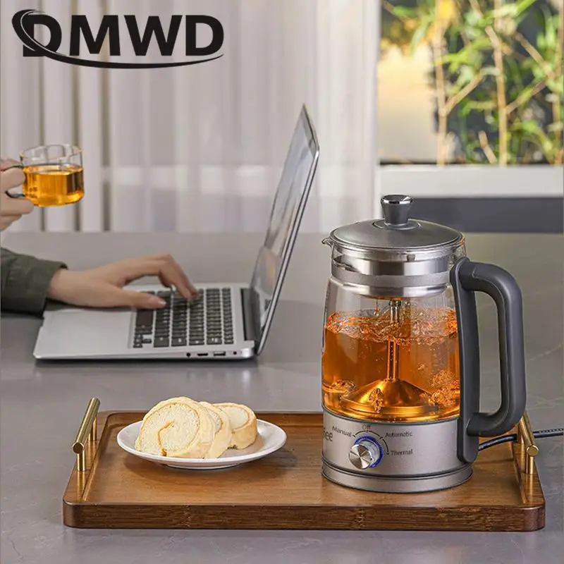 1L Automatic Tea Boiler Electric Kettle Insulation Tea Brewer Steam Infuser Extraction Teapot Health Black Coffee Maker