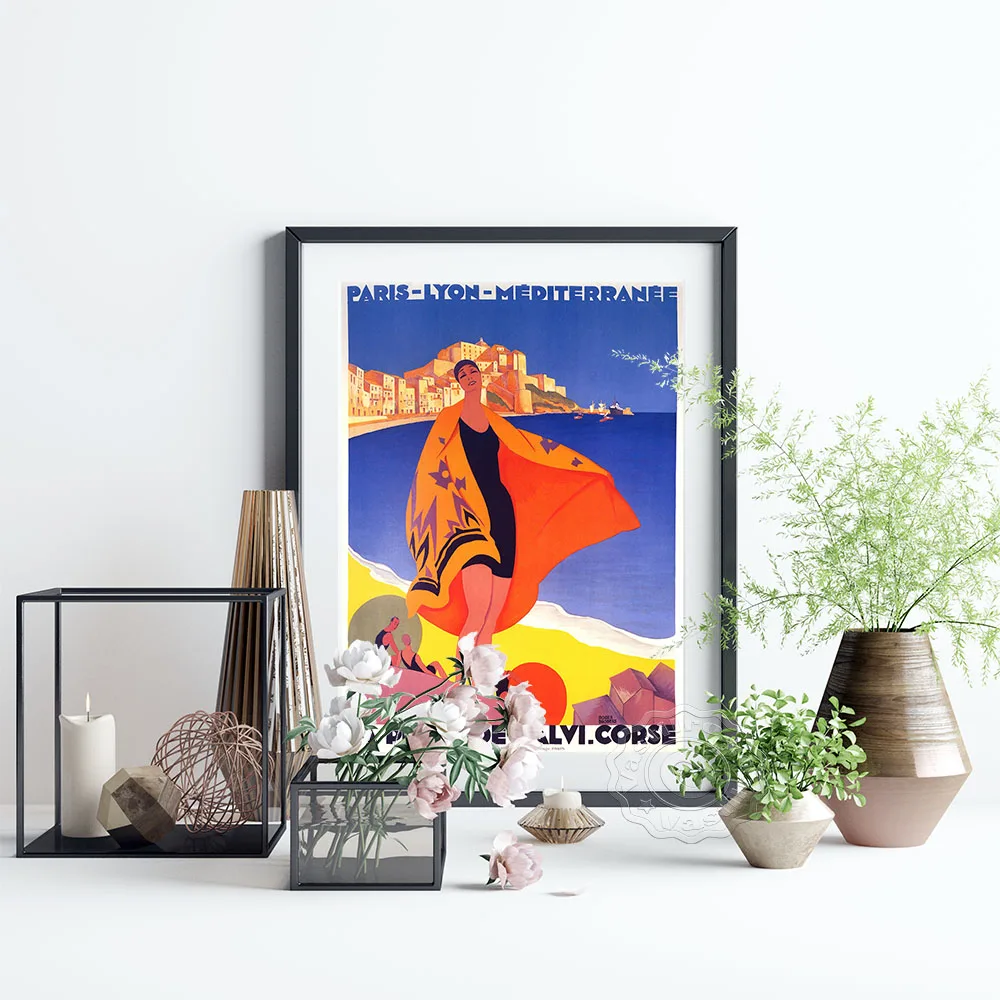 Vintage poster - La Plage de Calvi, La Corse, France Tote Bag by Vintage  Images