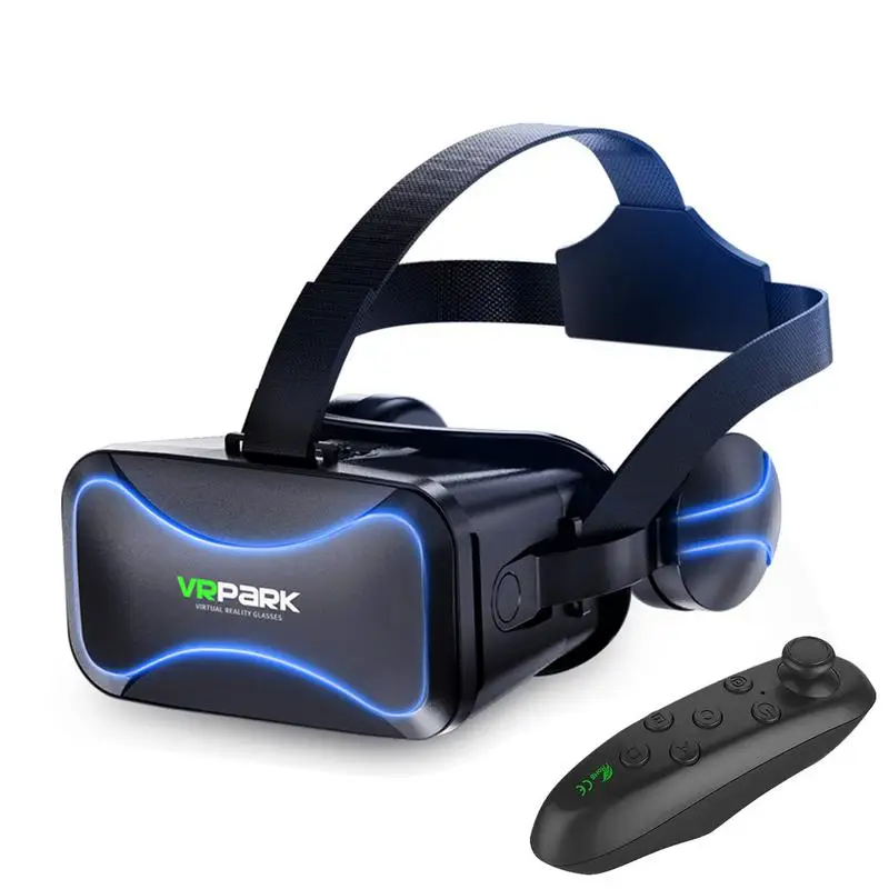 

VR Headset With Remote 3D VR Glasses Virtual Reality Viar Goggles Headset Devices With Gamepads For 3D Gaming And Videos