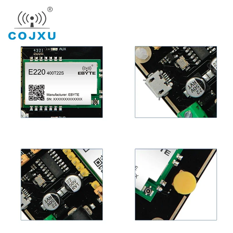 모듈 테스트 보드, LLCC68 테스트 키트, 안테나 포함 USB, 433MHz, 470MHz, UART 무선 모듈 E220-400TBL-01