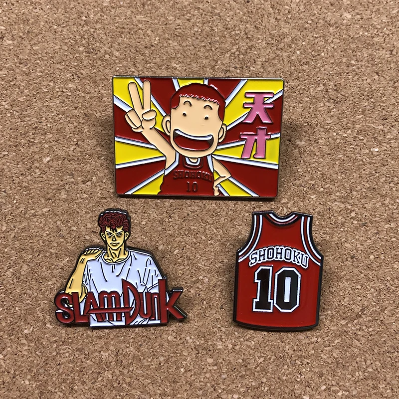

Japanese Anime Basketball Enamel Pin Lapel Pins for Backpacks Brooches for Clothing Cool Badges Fashion Accessories