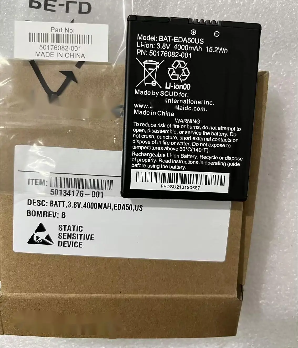 

10 шт., аккумулятор для Scanpal EDA50 EDA51 EDA50HC
