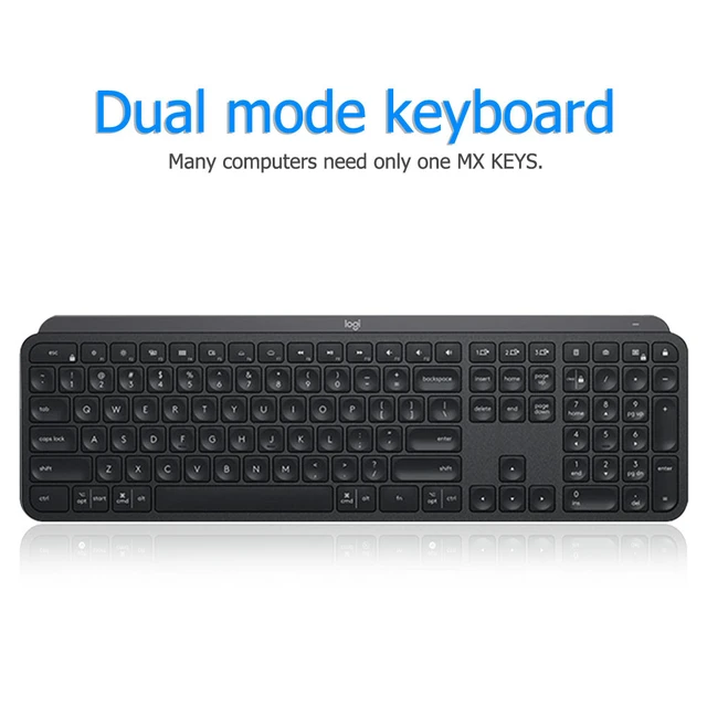 Logitech MX Keys S Wireless Keyboard Low Profile Fluid Precise Quiet Typing  Programmable Key Backlighting Keyboard For PC Laptop - AliExpress