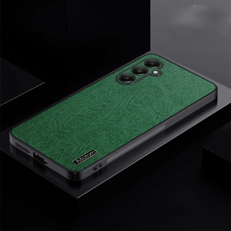 Custodia In Pelle Di Lusso Per Galaxy A25 Custodia Samsung A25 5G Cover Posteriore Antiurto Con Trama Corteccia Per Paraurti Samsung Galaxy A25 5G