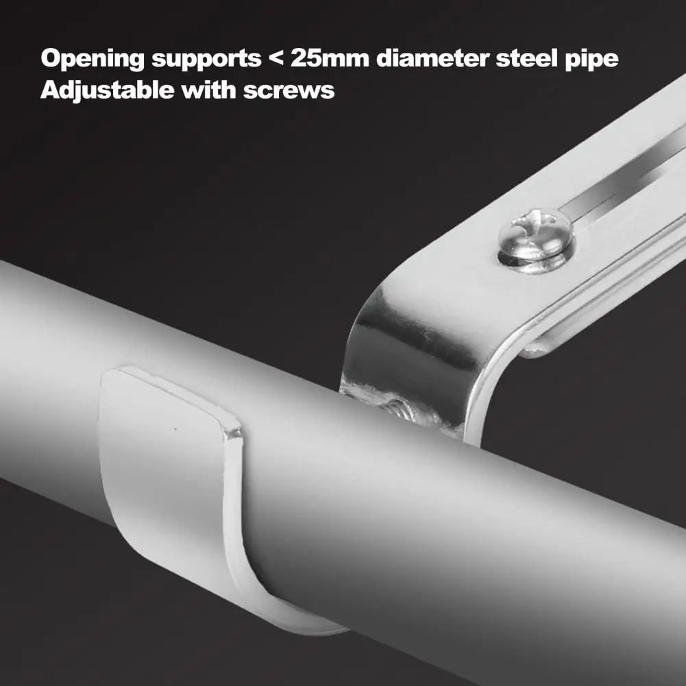 Universal Drapes Pole Fixing Bracket Curtain Accessories Anti-deformed Curtain Rod Holder Wall-mounted 1 Set