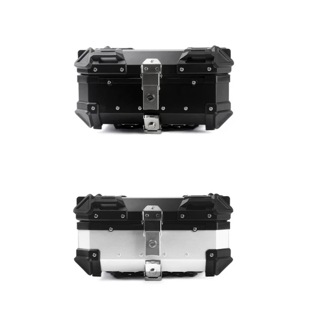 Aluminum Motorcycle Tail Rear Top Luggage Box  Top Case Moto Motorcycle  Trunk - 25l - Aliexpress