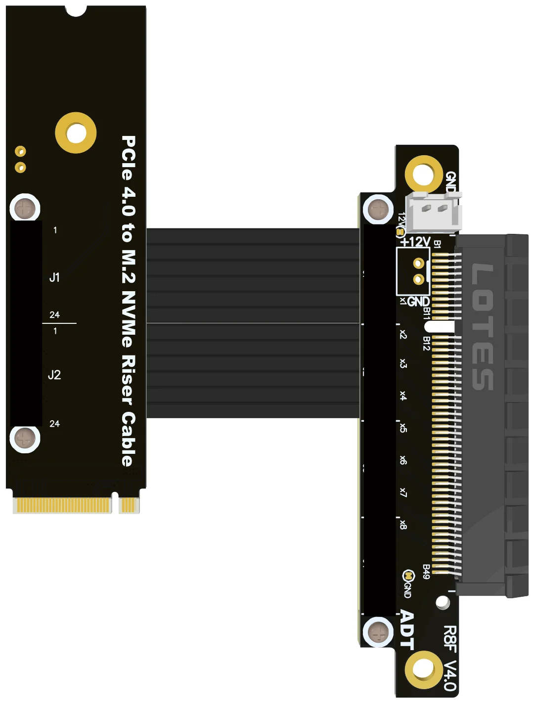 ADT M.2 NVMe para PCI-E X8 Jumper