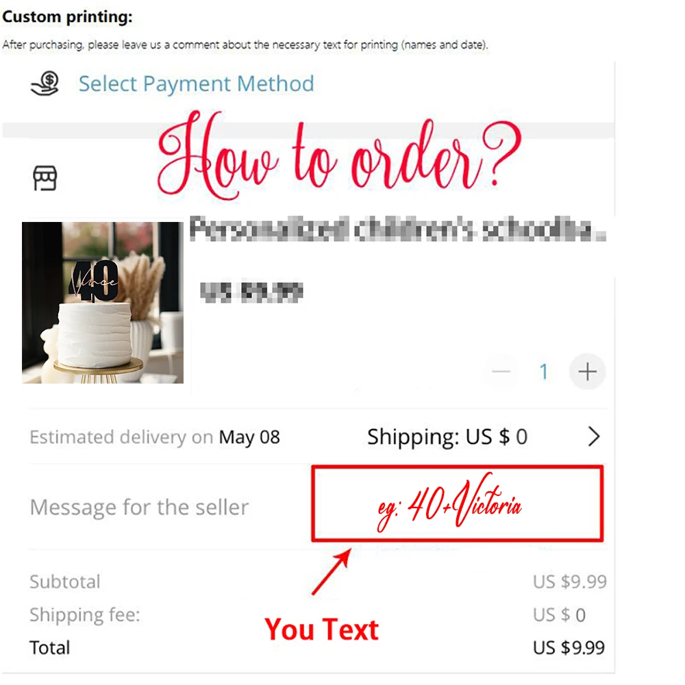 Party decorations birthday party supplies cake topper cake decorations cake toppers name and age acrylic cake topper wedding cake topper 40th anniversary topper double layer birthday cake decor