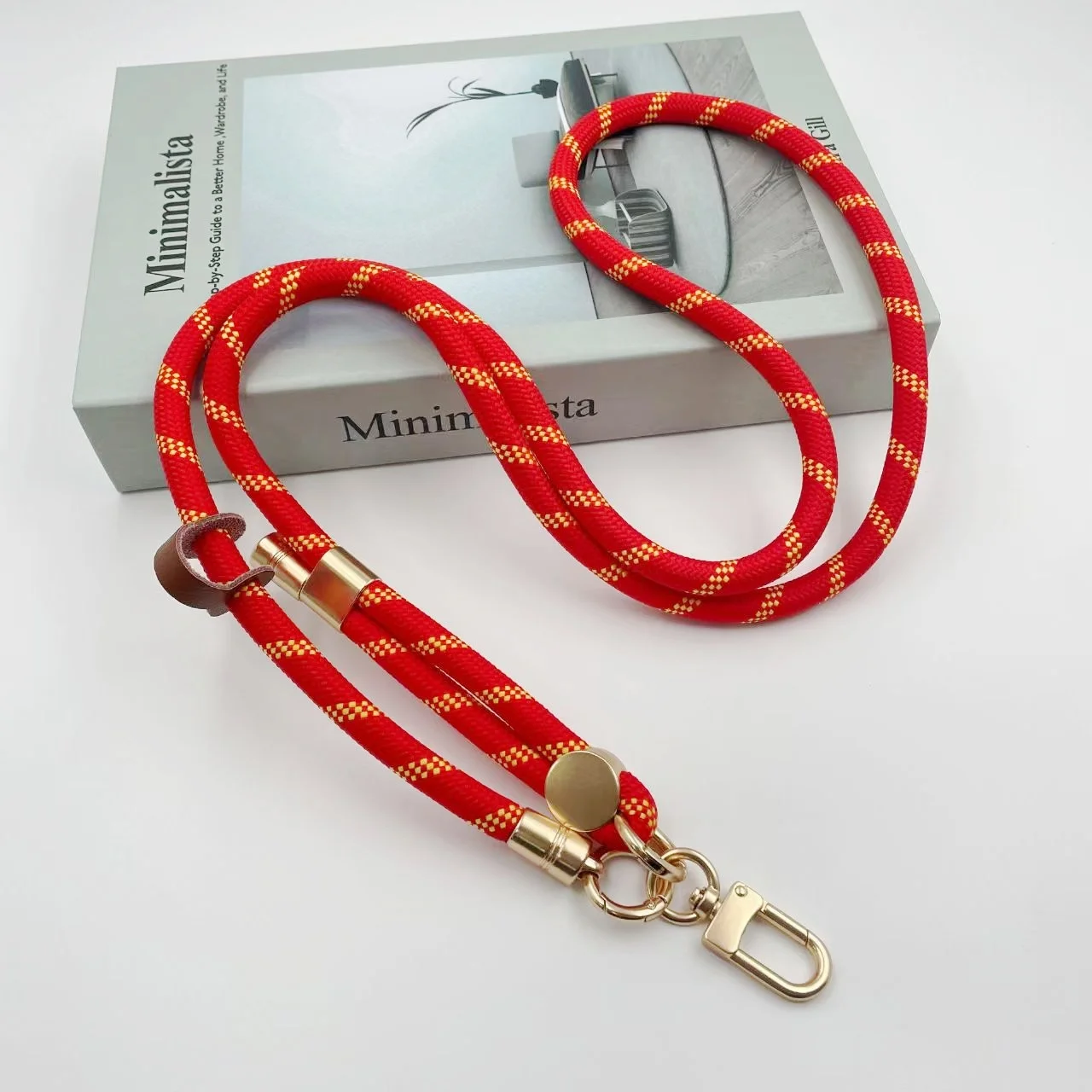 Adjustable Detachable Neck Cord Lanyard with Carabiner and Card Holder, 150cm Length