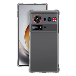 Transparent Shockproof TPU Phone Case with Reinforced Corners for ZTE nubia Z60 Ultra (Transparent)