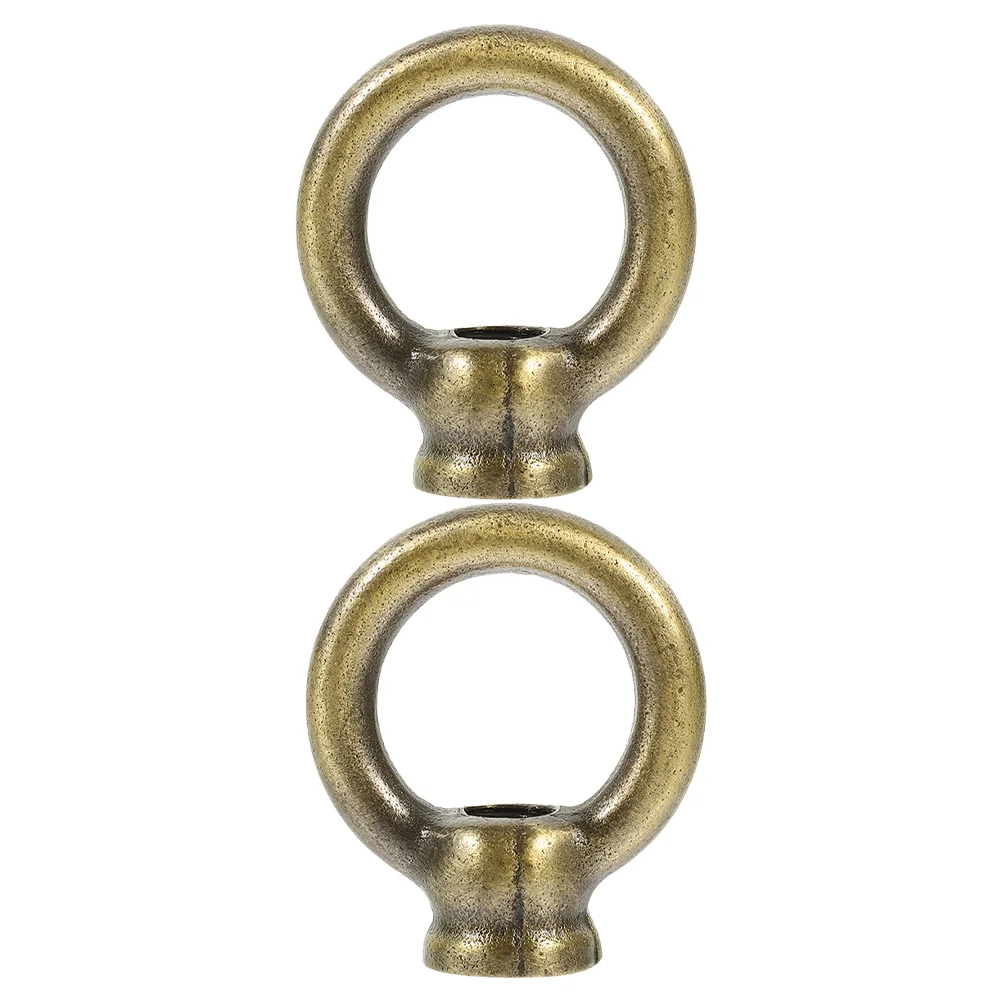

2pcs Lighting Fixtures Loops Hanging Lamp Ring Hook Metal Hook Rings for Hanging Light